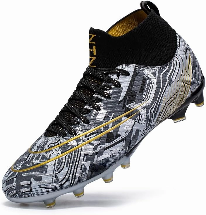 Men's Womens Turf Trainer Soccer Sport Flexible Athletic Lace Up Light Weight Outdoor Cleats Football Soccer Shoes