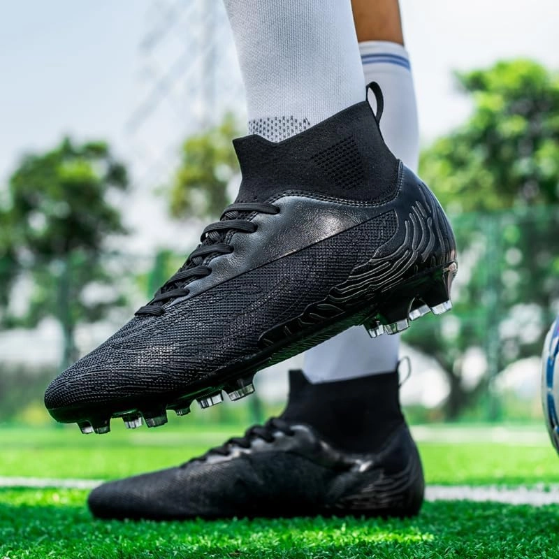 Men's Womens Turf Trainer Soccer Sport Flexible Athletic Lace Up Light Weight Outdoor Cleats Football Soccer Shoes