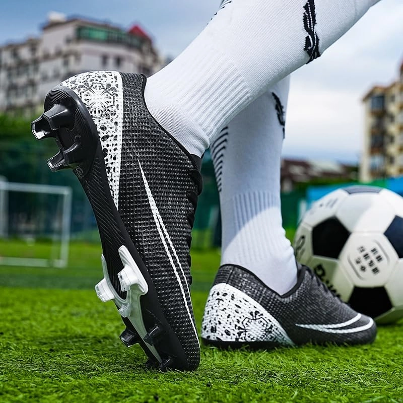 Men's Womens Turf Trainer Soccer Sport Flexible Athletic Lace Up Light Weight Outdoor Cleats Football Soccer Shoes