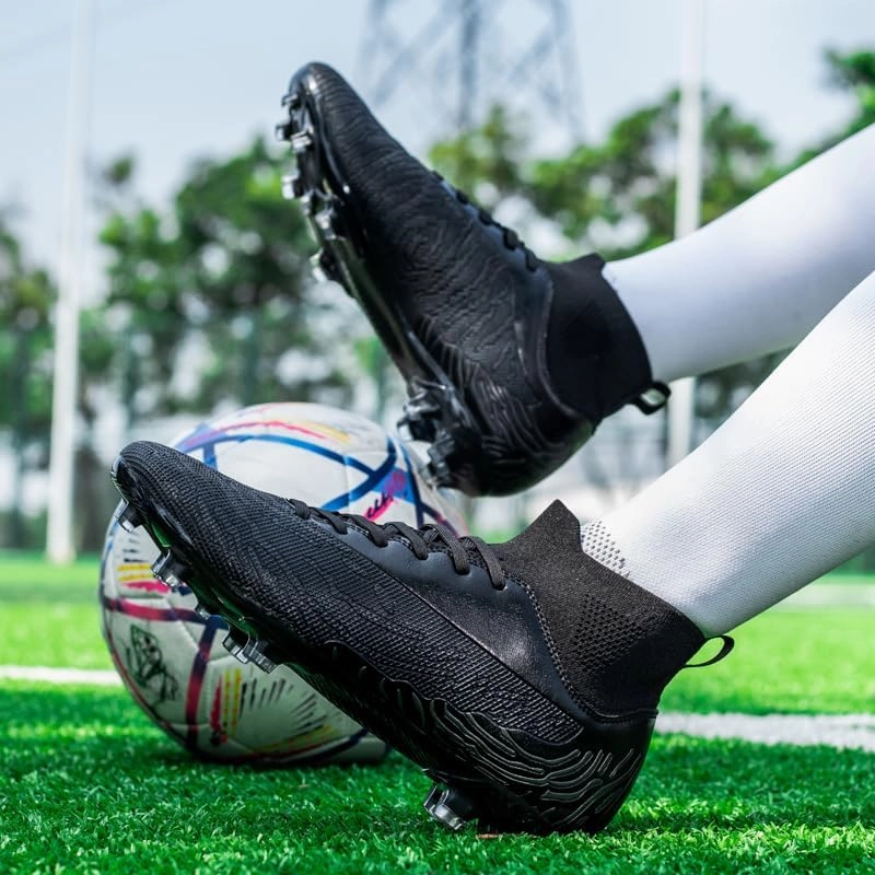 Men's Womens Turf Trainer Soccer Sport Flexible Athletic Lace Up Light Weight Outdoor Cleats Football Soccer Shoes