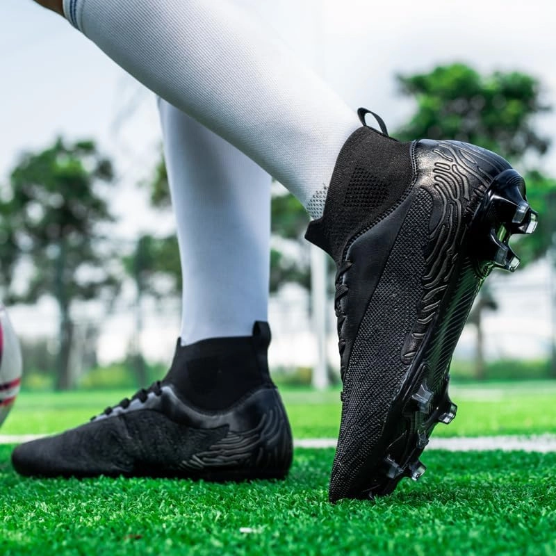 Men's Womens Turf Trainer Soccer Sport Flexible Athletic Lace Up Light Weight Outdoor Cleats Football Soccer Shoes