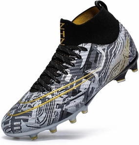 Men's Womens Turf Trainer Soccer Sport Flexible Athletic Lace Up Light Weight Outdoor Cleats Football Soccer Shoes