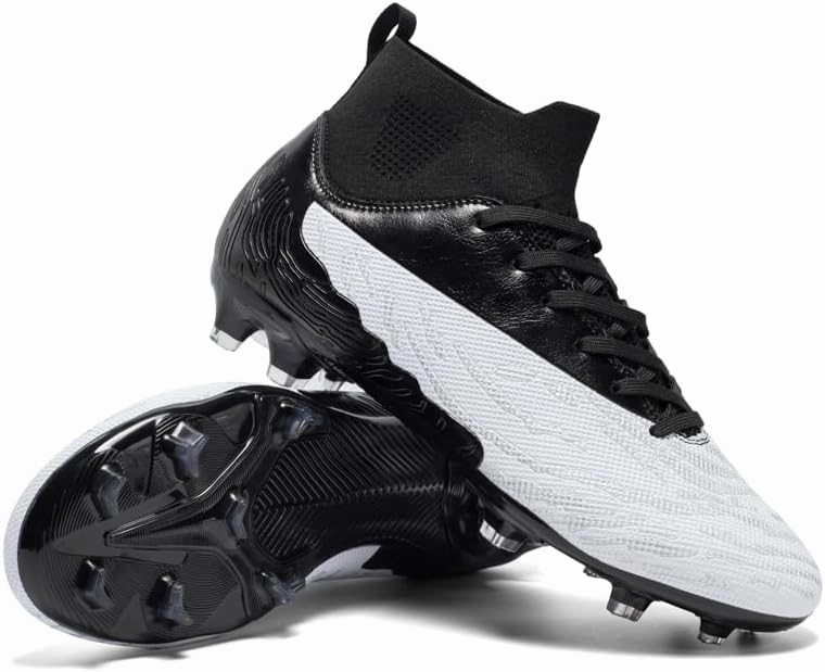 Men's Womens Turf Trainer Soccer Sport Flexible Athletic Lace Up Light Weight Outdoor Cleats Football Soccer Shoes