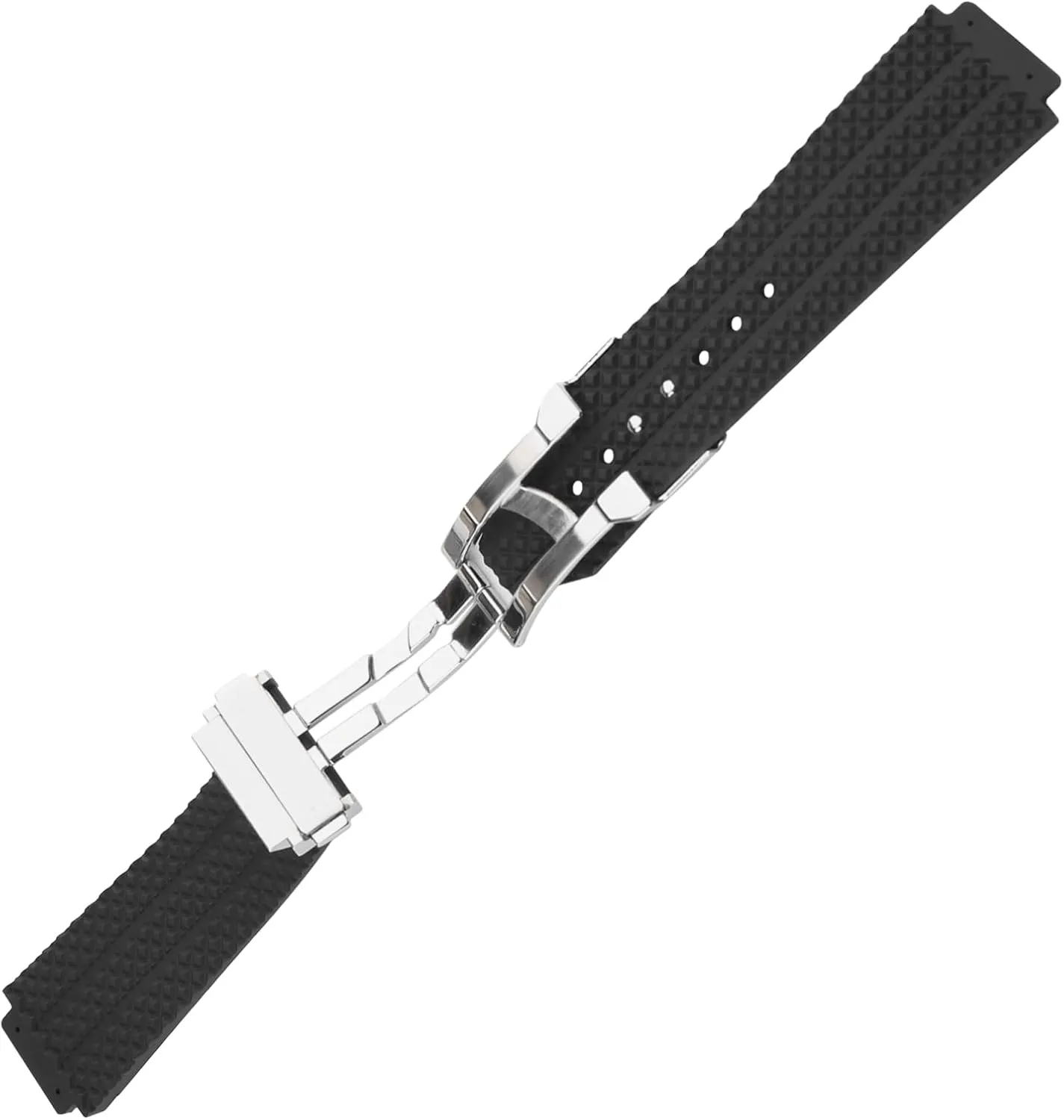 Men's Rubber Strap Compatible for 25mm Hublot Big Bang Series Ladies outdoor work waterproof silicone watch band wrist strap with buckle
