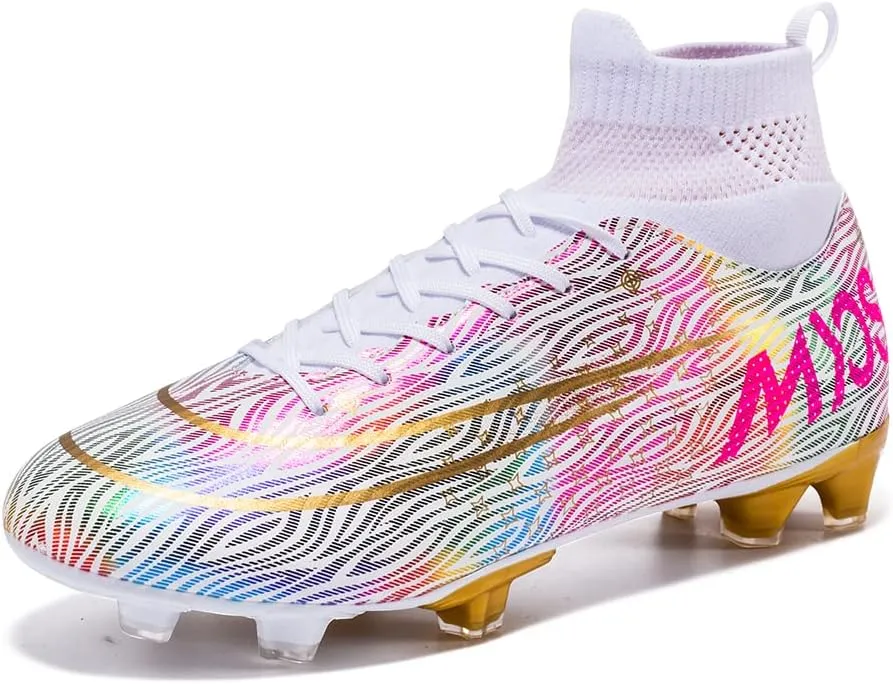 Men's Soccer Cleats Women Soccer Shoes Football Shoes Youth Athletic Training Sneakers for Kid Outdoor