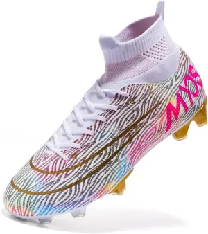 Men's Soccer Cleats Women Soccer Shoes Football Shoes Youth Athletic Training Sneakers for Kid Outdoor