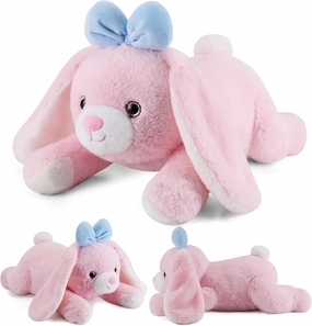 meowtastic Easter Bunny Weighted Stuffed Animals - Easter Rabbit Stuffed Animals, Large Bunny Weighted Plush Pillow - Cute Plush Toys Gifts for Kids & Adults (28" 5.0 lbs)