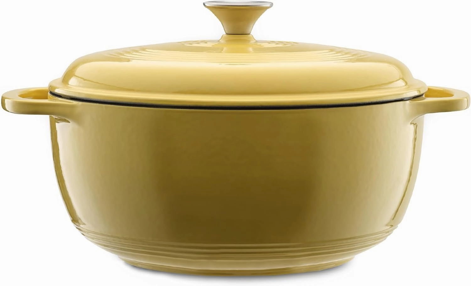 Mercer Culinary Enameled Cast Iron Round Dutch Oven, 6 qt., Canary