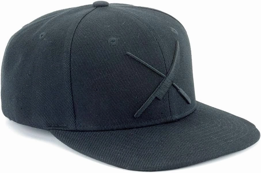 Mercer Culinary Unisex Adult Raised Black Logo Cap, Black W/Large Black Logo