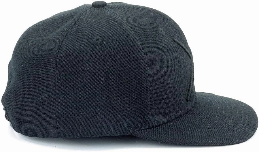 Mercer Culinary Unisex Adult Raised Black Logo Cap, Black W/Large Black Logo