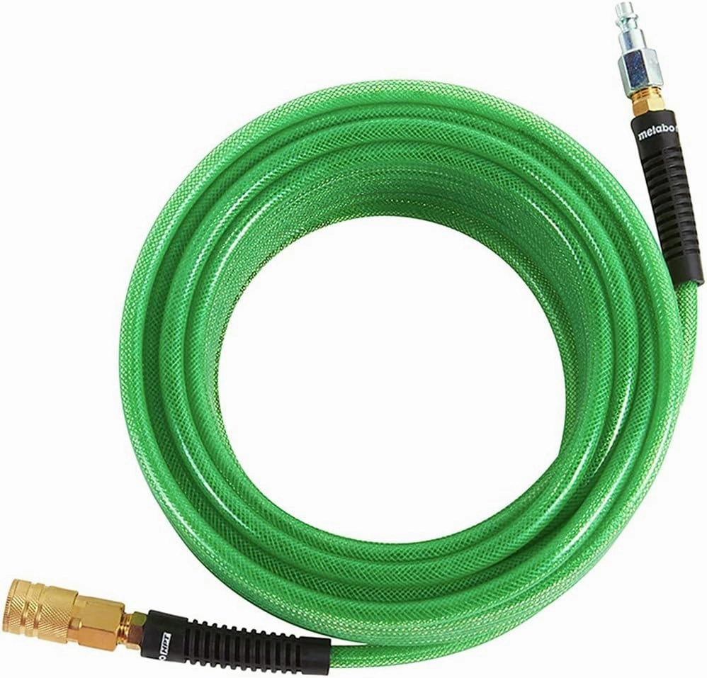 Metabo HPT Air Hose | 1/4-Inch x 50 Ft | Industrial Fittings | Professional Grade Polyurethane | 300 PSI | 115155M