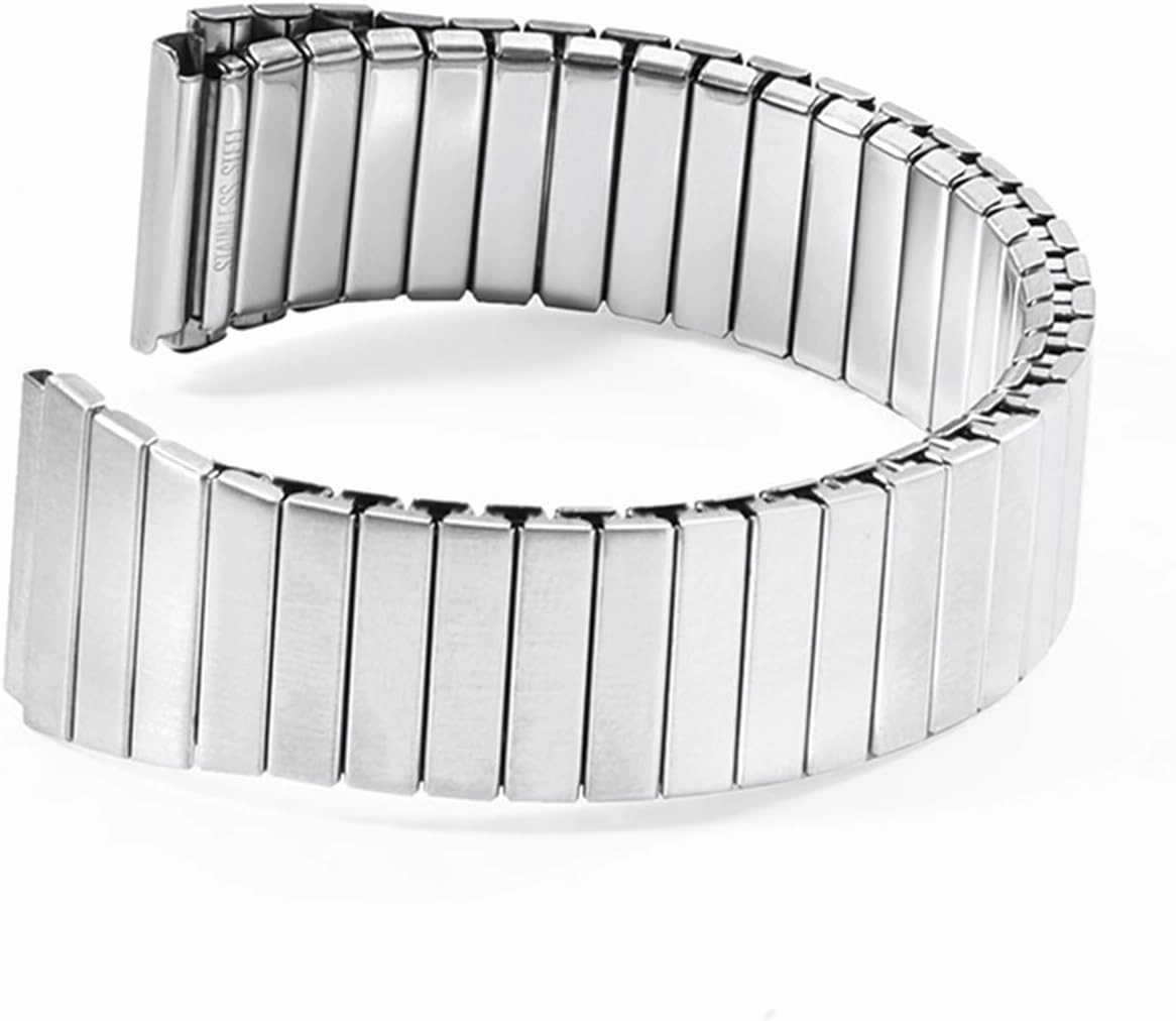 Metal Elastic Expansion Watchband Retractable Men Women Universal 18mm Accessories Bracelet