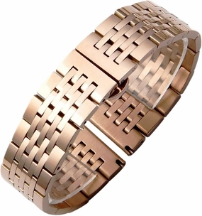 Metal Watch Band Solid Stainless Steel Bracelet Folding Clasp 18mm 20mm Universal Replacement Strap for Smart Watch Quartz Watch