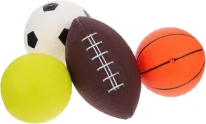 Milisten 1 Set Inflatable Ball Set Balls for Includes Rugby Basketball Soccer Volleyball for Active Activities