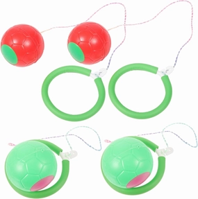 Milisten 4 Pcs Bouncing Ball One Legged Jumping Fun for Boys and Lightweight Outdoor Entertainment for Fitness and Leisure Activities Random Color Random Color