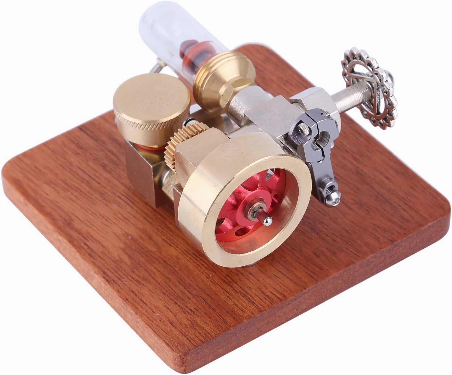 Mini Adjustable Speed Integrated Hot Air Stirling Engine Model Science Experiment Educational Toy