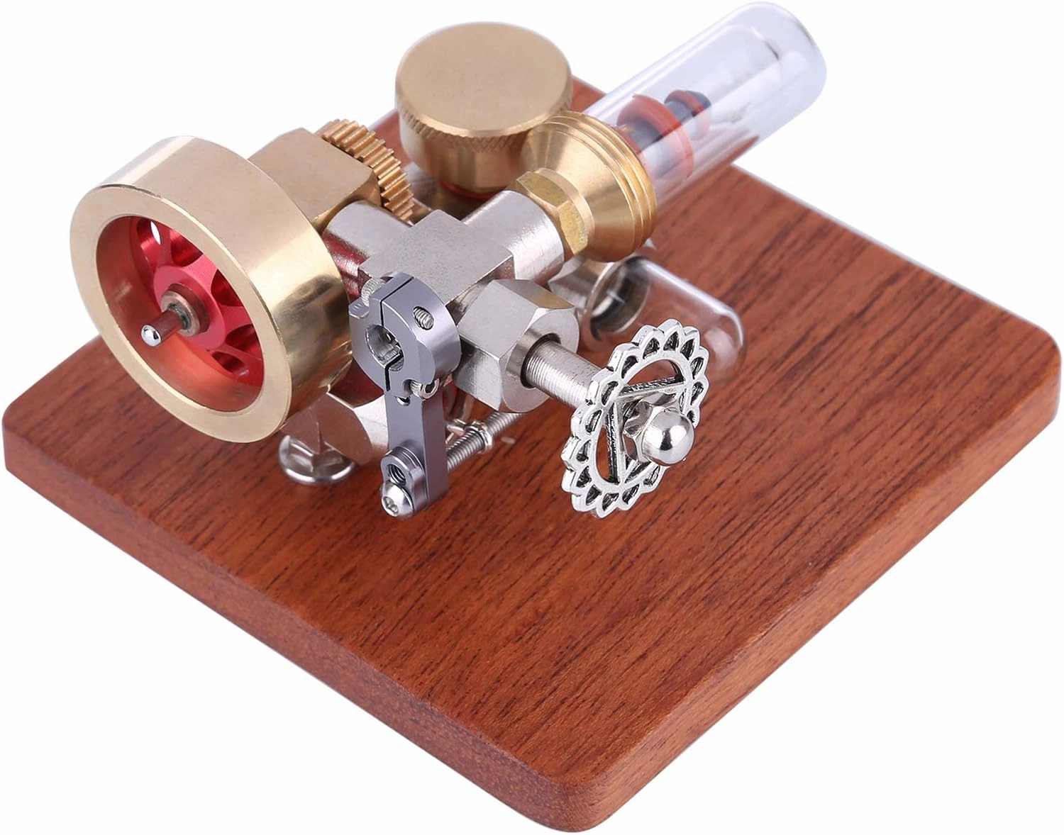 Mini Adjustable Speed Integrated Hot Air Stirling Engine Model Science Experiment Educational Toy