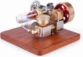 Mini Adjustable Speed Integrated Hot Air Stirling Engine Model Science Experiment Educational Toy