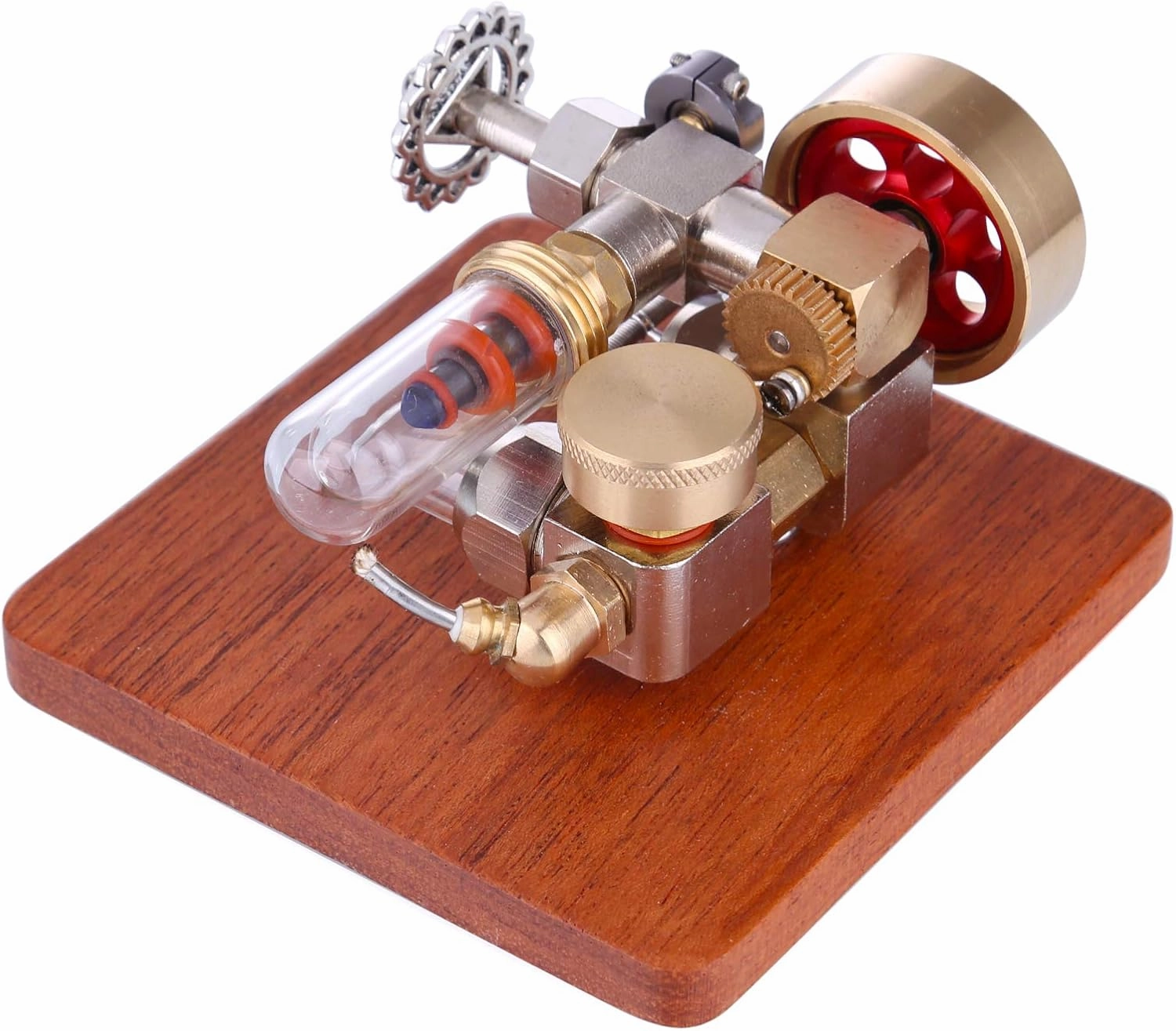 Mini Adjustable Speed Integrated Hot Air Stirling Engine Model Science Experiment Educational Toy
