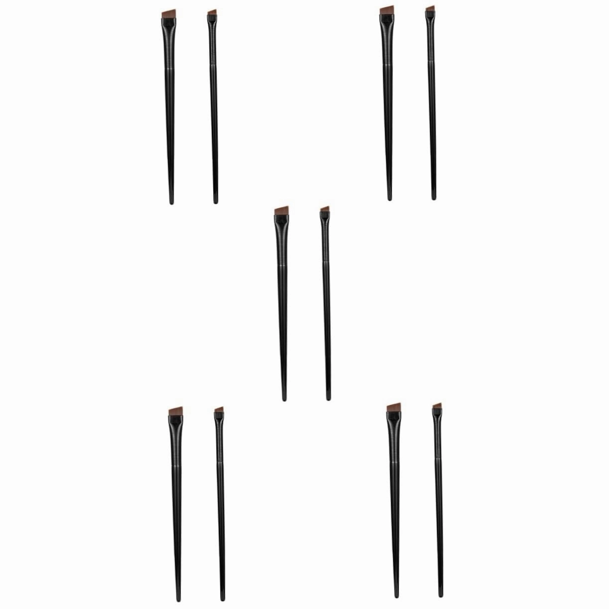 Mipcase 15sets Ultra Thin Angled Eyeliner Brush Women Tools for Precise Makeup Application Travel-friendly Design for Professionals and Beginners