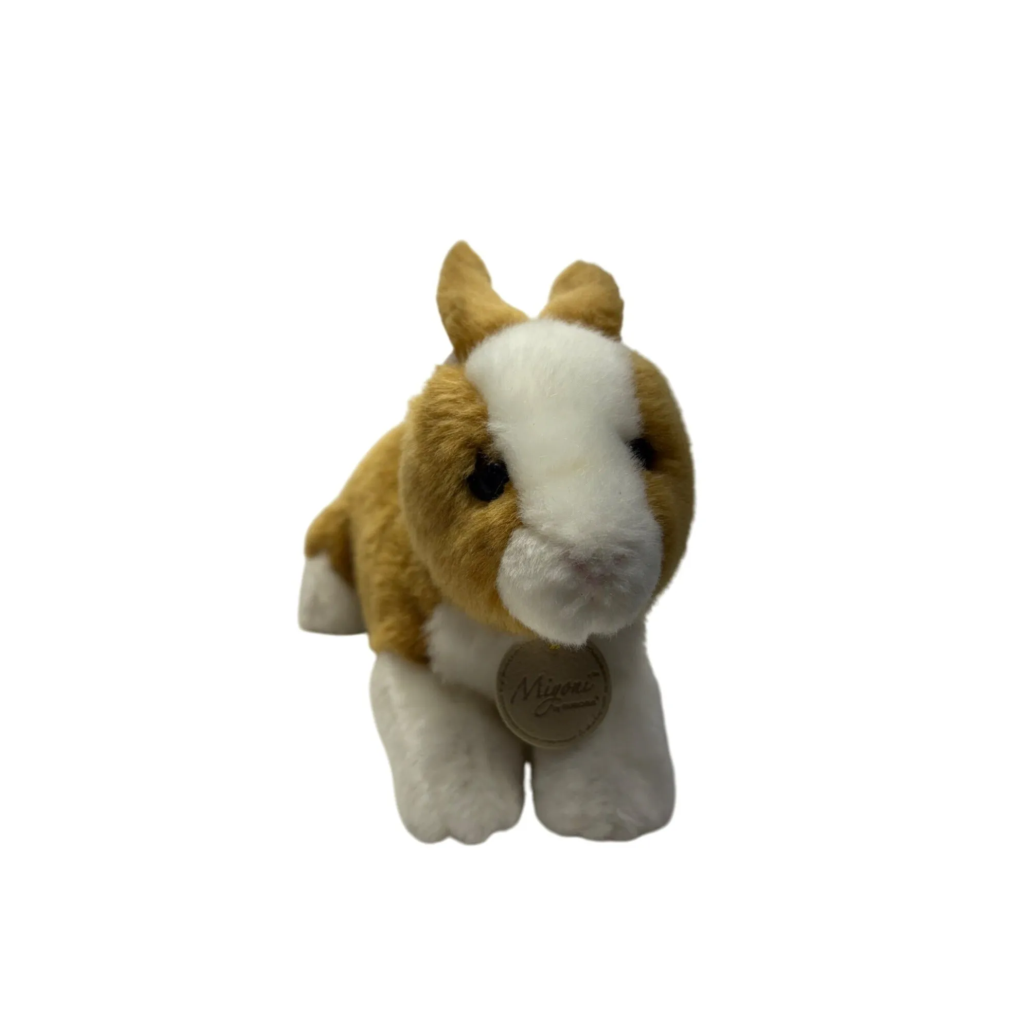 Miyoni Aurora Plush Brown & White Bunny Rabbit #7647