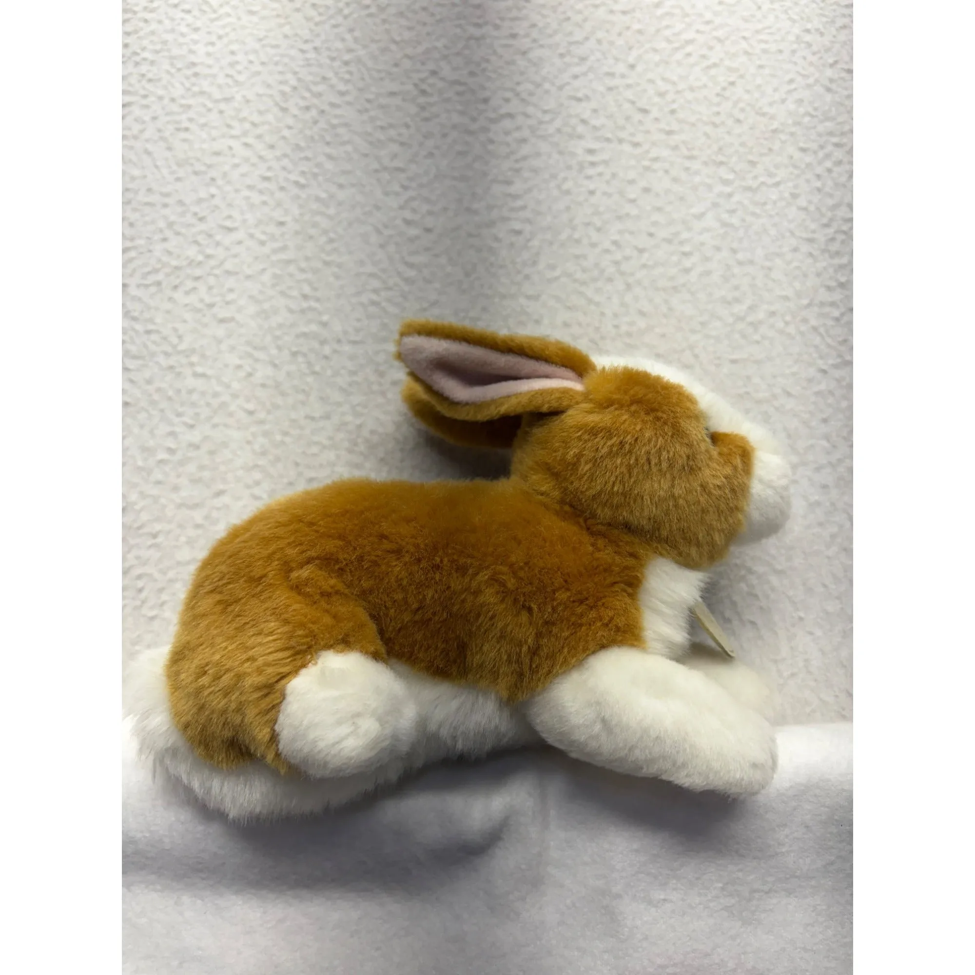 Miyoni Aurora Plush Brown & White Bunny Rabbit #7647