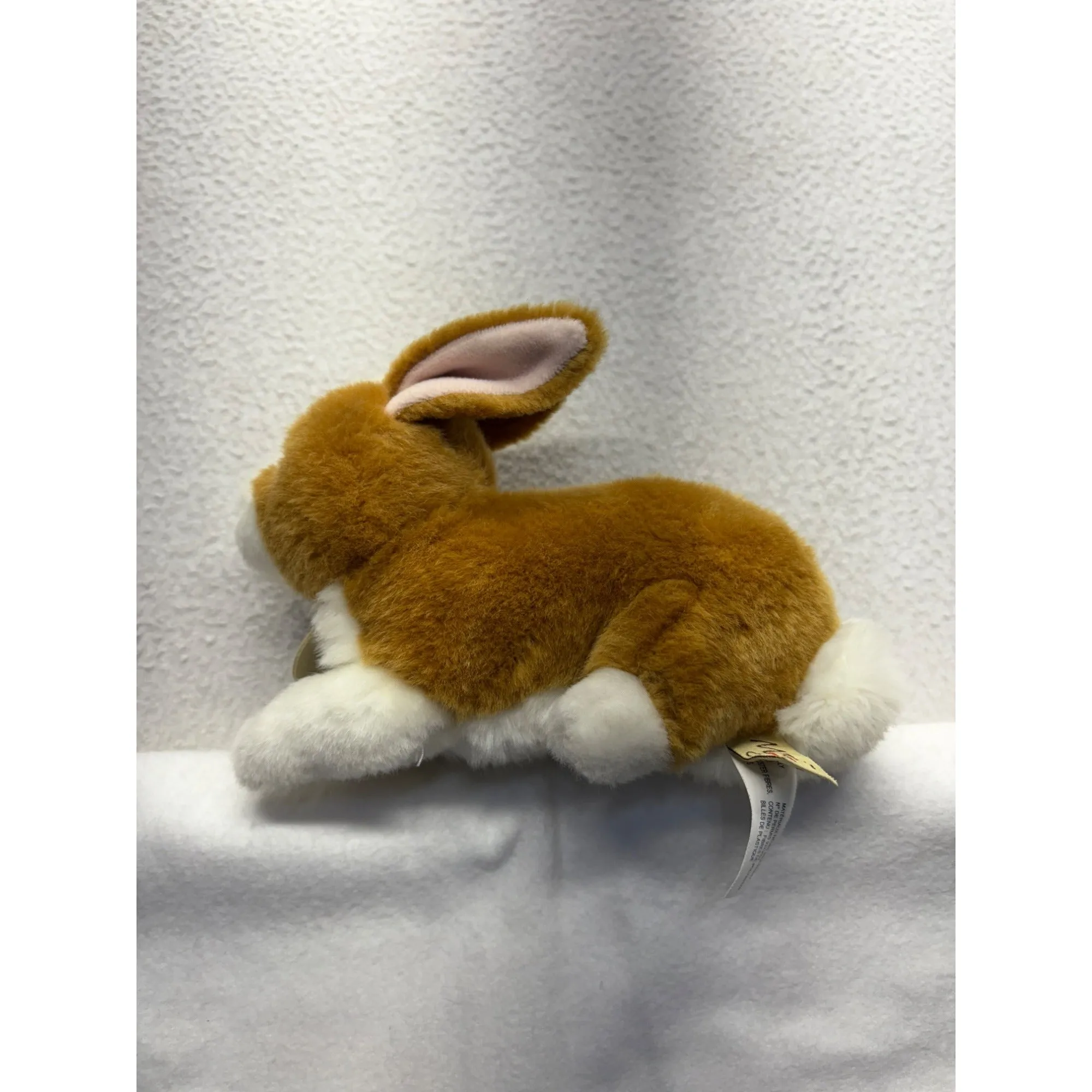 Miyoni Aurora Plush Brown & White Bunny Rabbit #7647