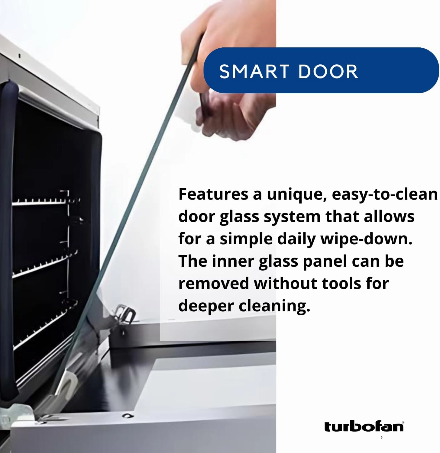 Moffat Turbofan Full Size Countertop Electric Convection Oven - Manual Control, Single Deck, 220-240v/50/60/1ph