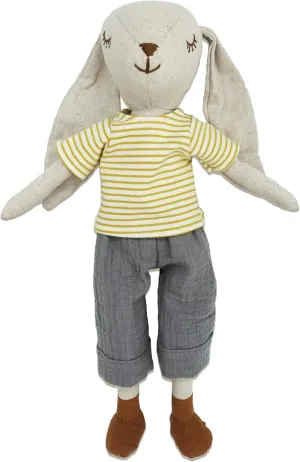 MON AMI Baxtor The Bunny Stuffed Animal Doll – 15”, Rabbit Plush Animal Doll, Use as Toy or Room Decor, Easter Gift for Kids of All Ages