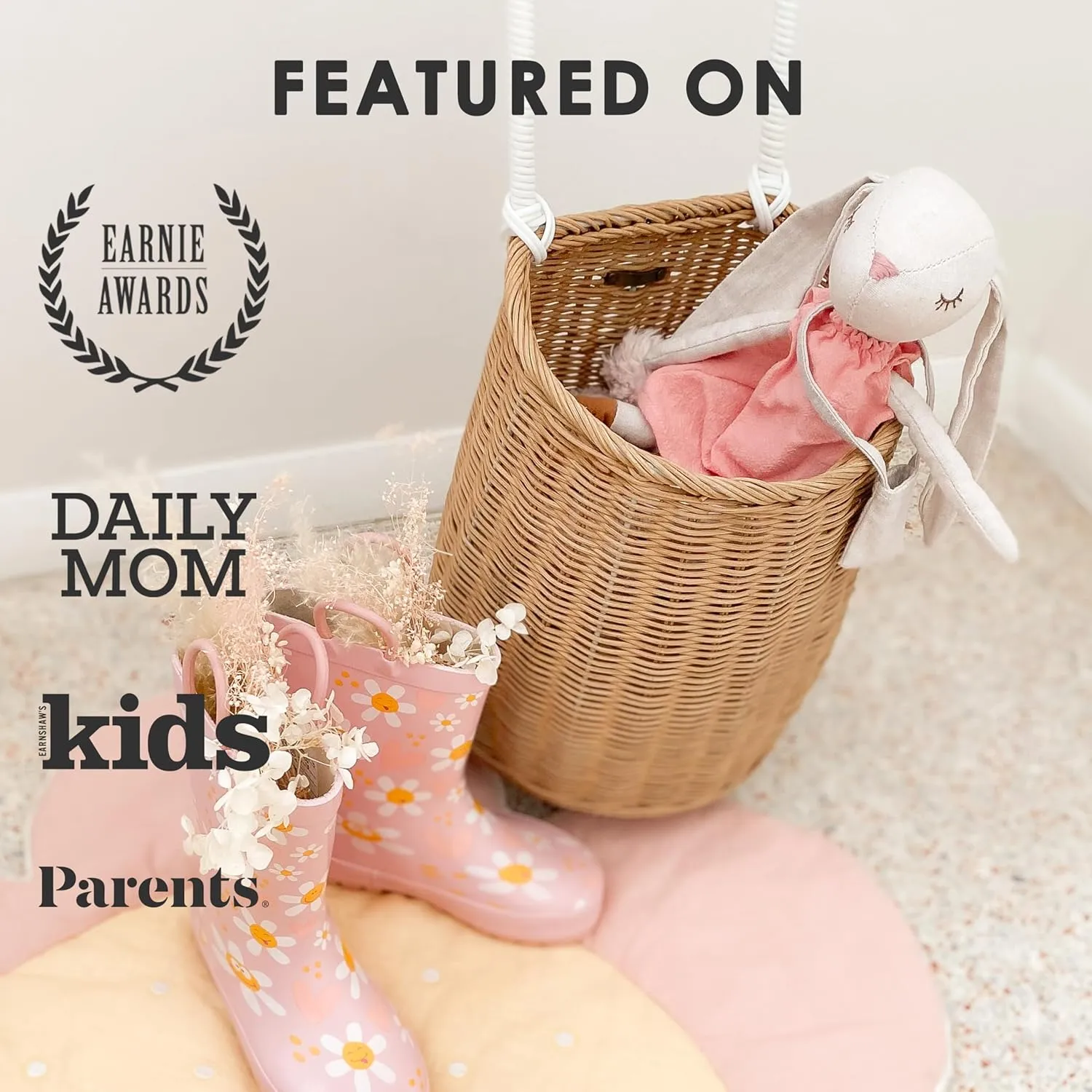 Mon Ami Hazel The Bunny Stuffed Doll - 13", Soft & Cuddly Plush Animal Doll, Use as Toy or Room Décor, Great Gift for Kids of All Ages