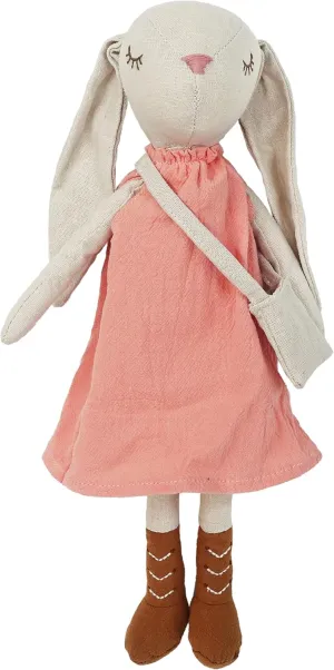 Mon Ami Hazel The Bunny Stuffed Doll - 13", Soft & Cuddly Plush Animal Doll, Use as Toy or Room Décor, Great Gift for Kids of All Ages