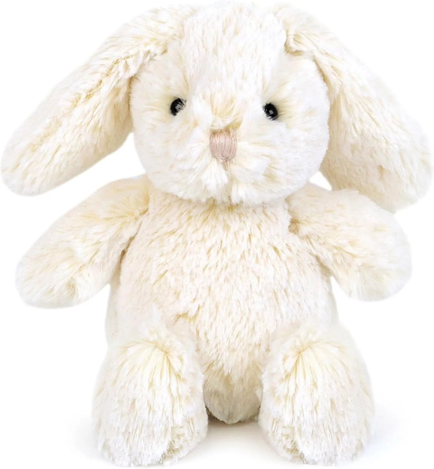 MON AMI Minnie The Bunny Plushie – 7.5” Soft and Cuddly Stuffed Animal Toy for Kids, Cute Easter or Birthday Gift, Huggable Bunny Plush for Children
