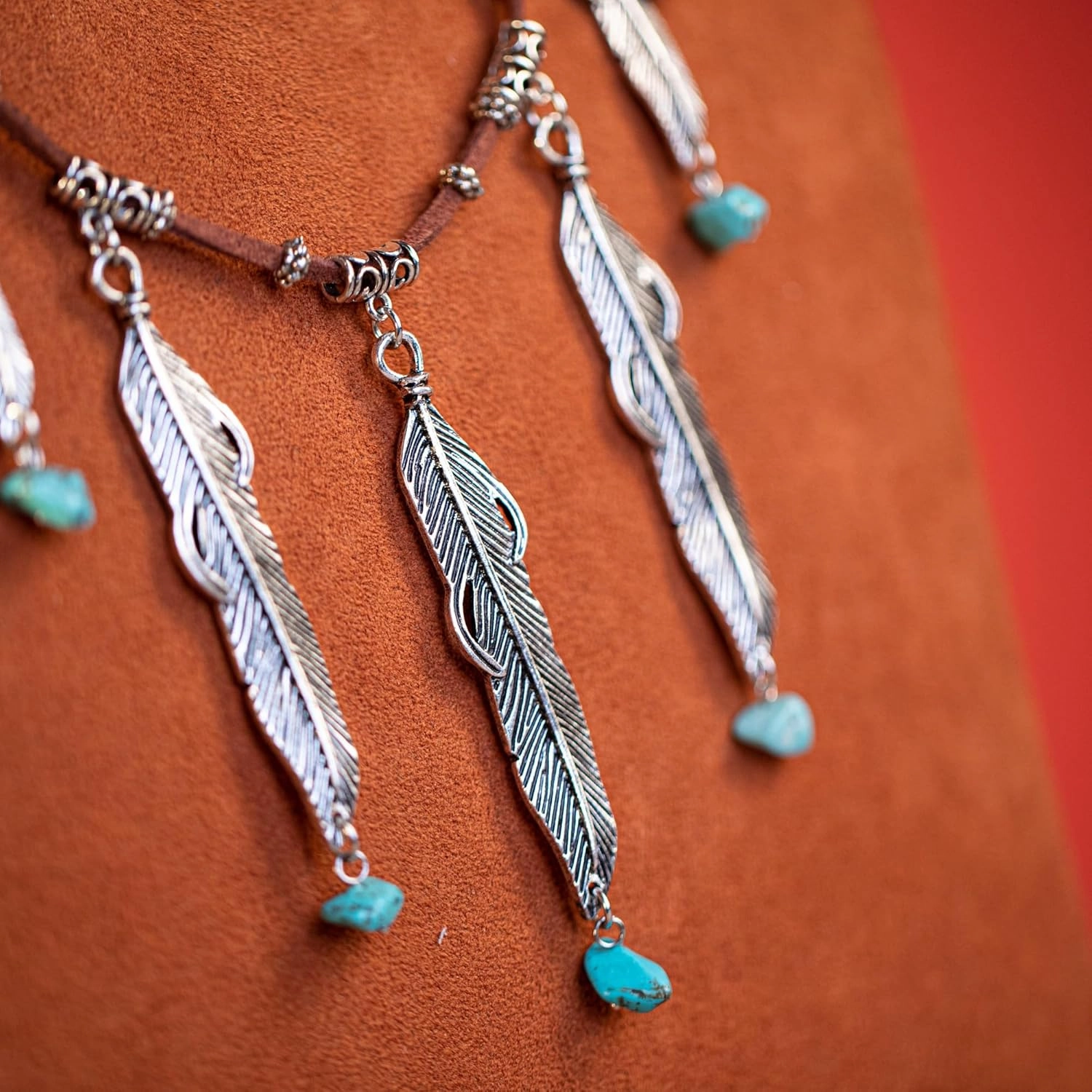 Montana West Wrangler Western Jewelry Set for Women Cowgirl Retro Concho Pendant Necklace Earring