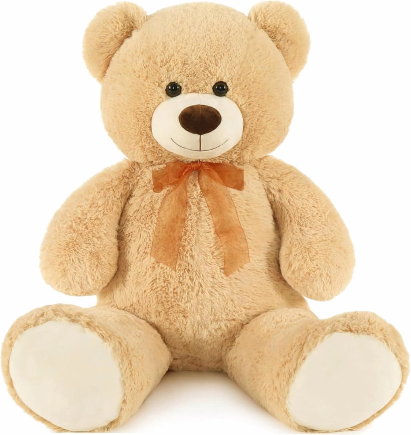 MorisMos Giant Teddy Bear Stuffed Animal 3ft,36'' Big Bear for Kid,Large Stuffed Bear for Baby Shower, Teddy Bear for Girlfriend Boyfriend Wife Mom Fiancée Valentine's Birthday, Tan