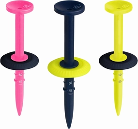 Motex Pioneer Design Height Adjustable Golf Tees, Made of Sturdy PE Material | 40, 45, 50, 55mm Height Available - 3pcs (PID-GT-01N, PID-GT-01P)