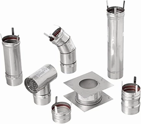 Mr. Heater 4 inch Stainless Steel Horizontal Vent Kit for Big Maxx MHU50 and MHU80 Unit Heaters, One Size, Metal