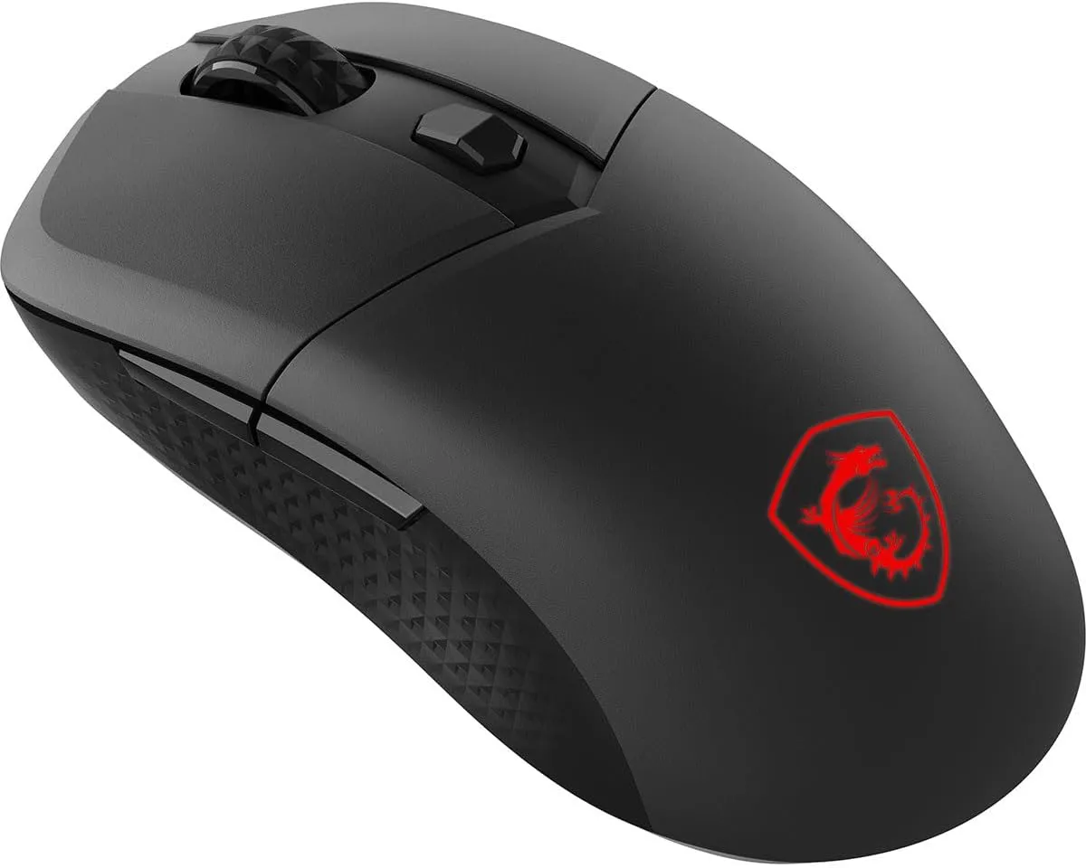 MSI Versa 300 W Gaming Mouse, 8000 DPI, 30M  Clicks Kailh Switch, Optical Sensor, Ergonomic Ambitextrous Hand Design, RGB Light