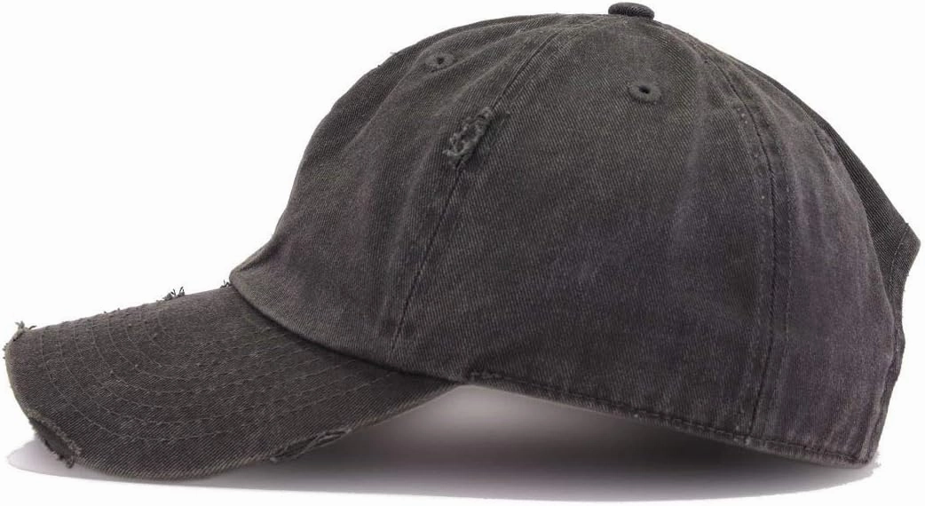 Music Note Vintage Baseball Cap Embroidered Cotton Adjustable Distressed Dad Hat