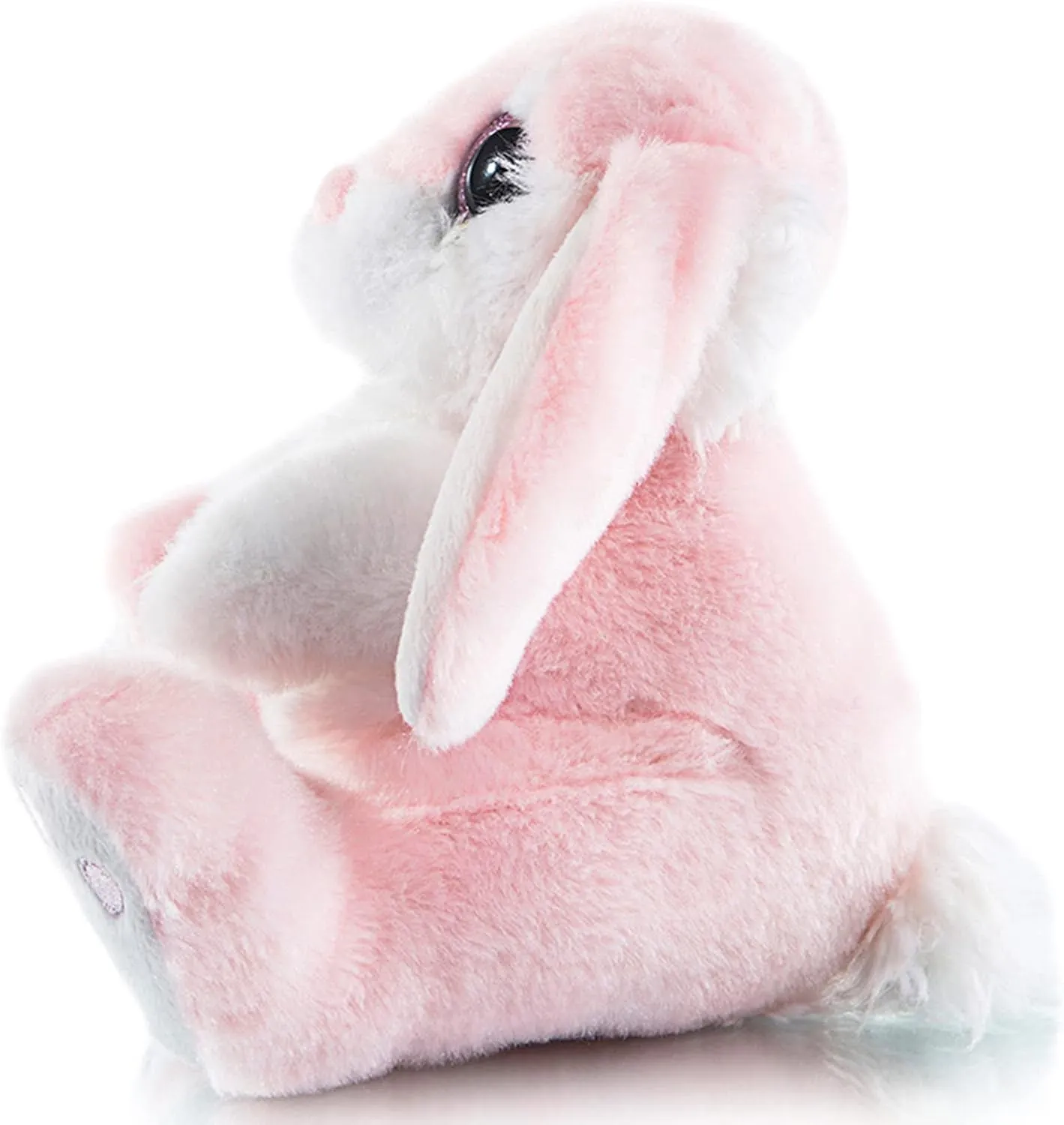 My OLi Bunny Stuffed Animal 8.5in Plush Rabbit Stuffed Bunny with Floppy Ear Bedtime Friend Soft Toy Gifts for Girls Boys Kids, Pink