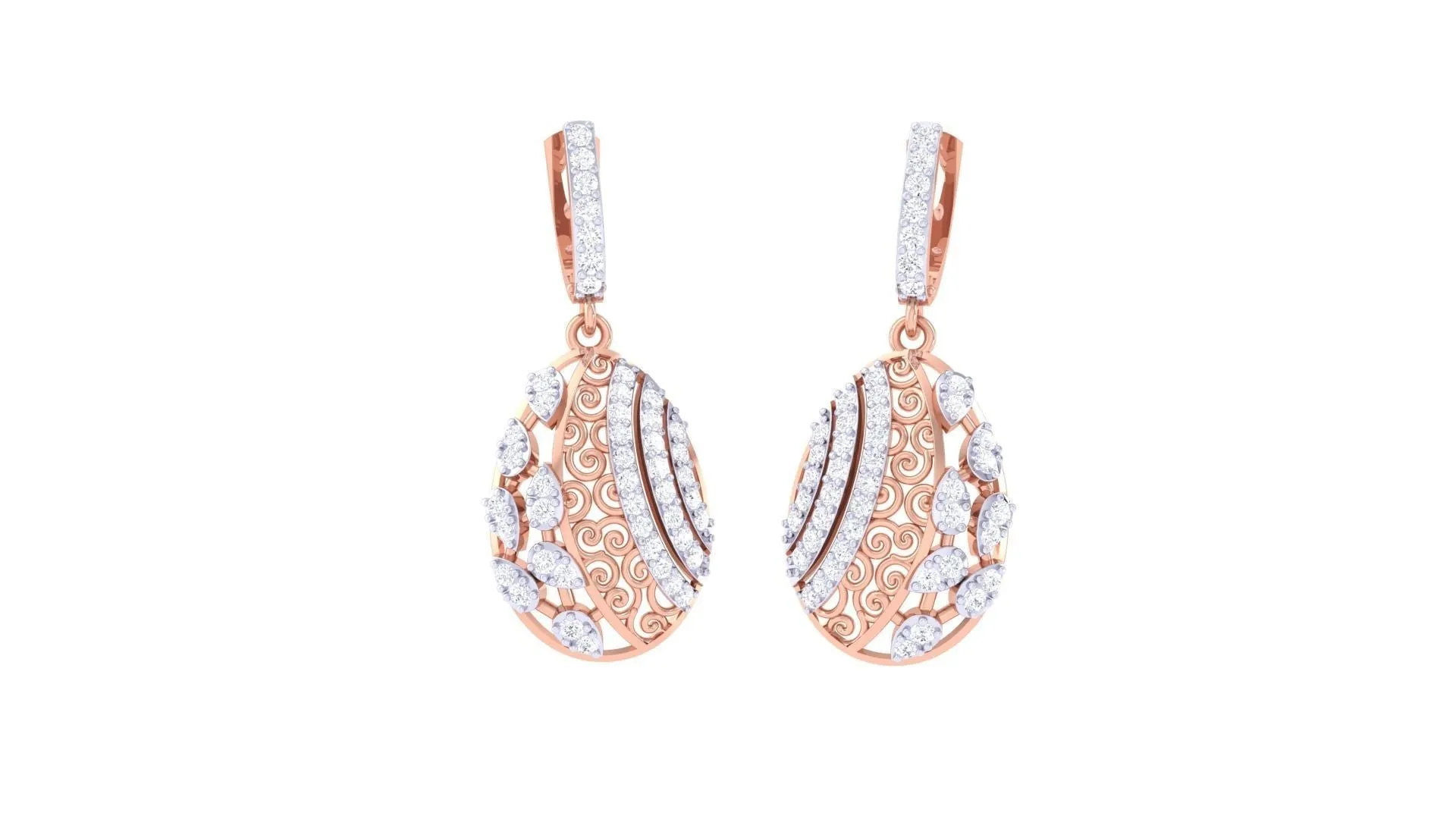 Nadia Diamond Pendant Set