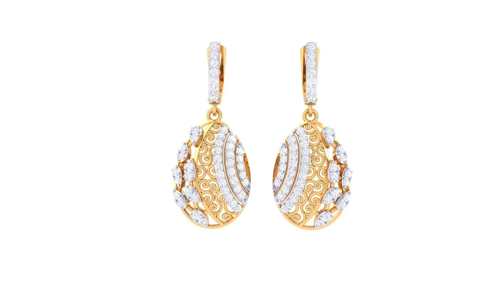 Nadia Diamond Pendant Set