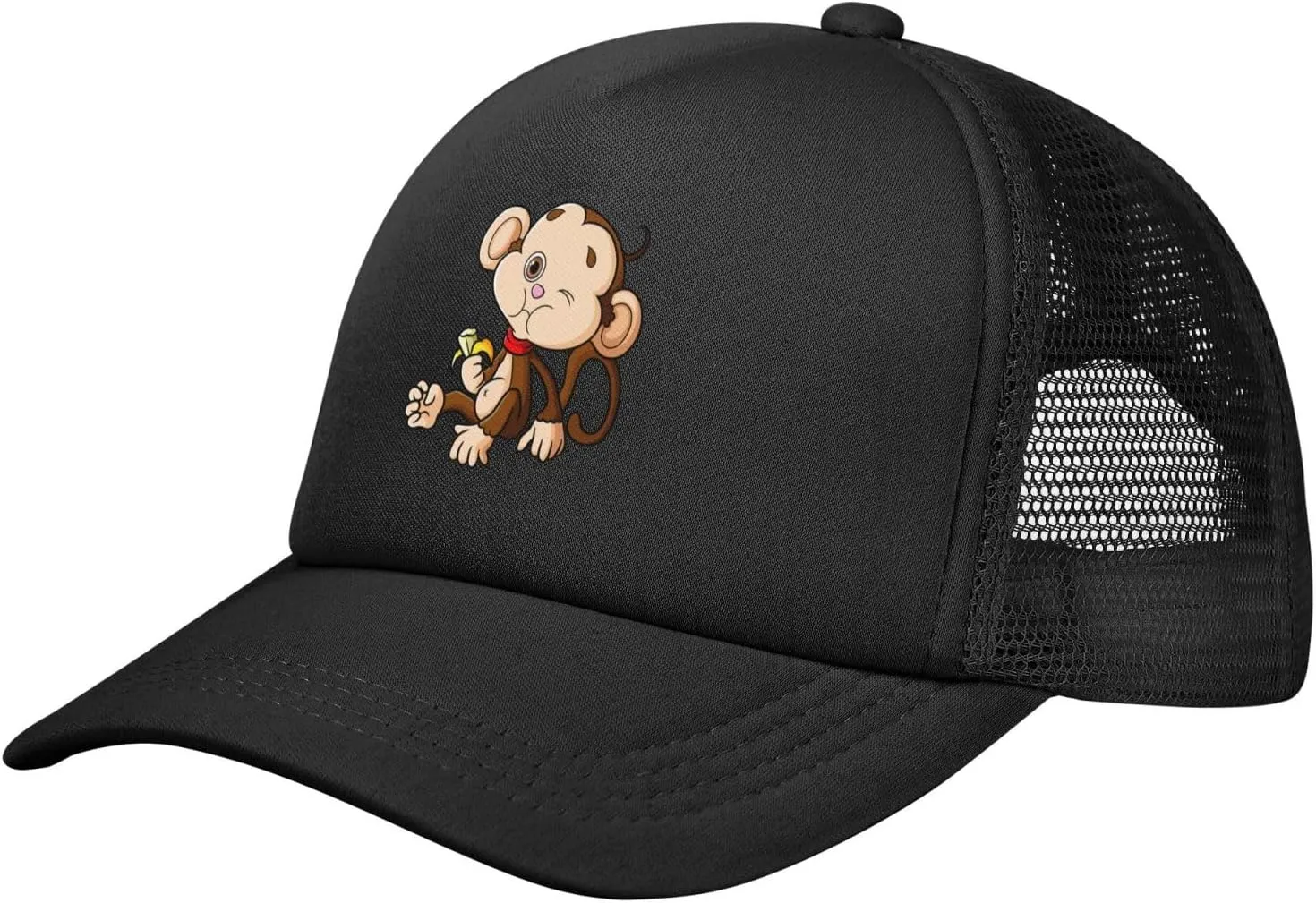 Naughty Monkey Baseball Cap for Men Women Adjustable Mesh Trucker Hat Golf Ball Caps
