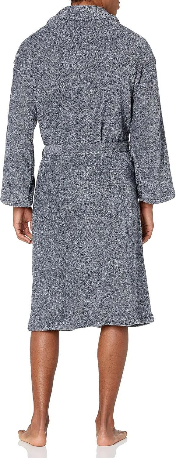 Nautica Men's Long Sleeve Cozy Soft Plush Shawl Collar Robe