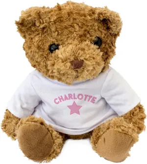 NEW - CHARLOTTE Teddy Bear - Cute and Cuddly - Gift Present Birthday Xmas Charlotte
