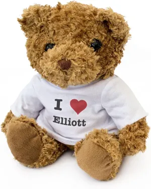 New - I Love Elliott - Teddy Bear - Cute Soft Cuddly - Gift Present Birthday Valentine