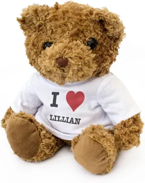 New - I Love Lillian - Teddy Bear - Cute and Cuddly - Gift Present Birthday Xmas Valentine