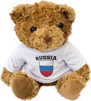 New - Russia Flag Teddy Bear - Russian Fan Gift Present Российская
