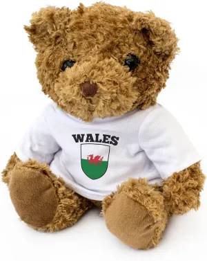 New - Wales Flag - Cute and Cuddly Teddy Bear - Welsh Fan Gift Present Cymru