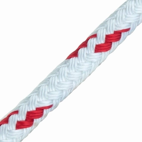 New England Ropes 5/16in (8mm) Sta-Set Red Fleck 80 Feet Long
