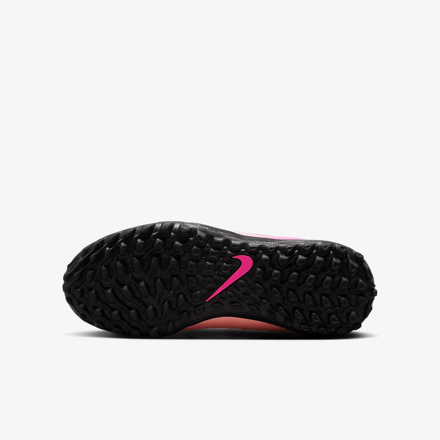 Nike Jr. Phantom Luna 2 Academy Little/Big Kids' TF Soccer Shoes (FJ2610-800, Crimson Tint/Pink Blast/Black)